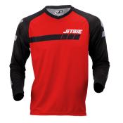 JITSIE-Maillot L3 TRIZTAN Noir/rouge Taille XL