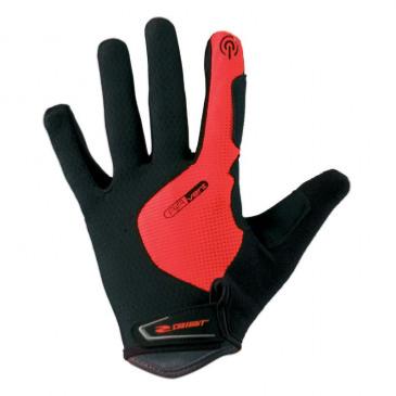 GIST HERO - Gants VTT longs GEL rouge taille L Touche écran