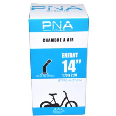 PNA - Chambre à air 14 x 1,70 - 2,20 (Schrader coudée)