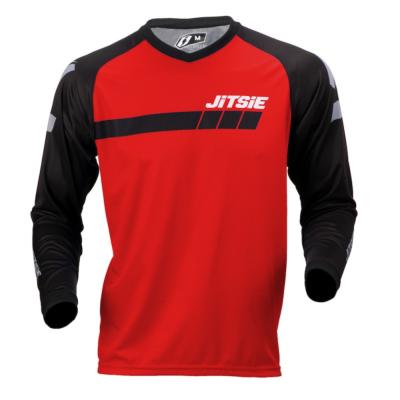 JITSIE-Maillot L3 TRIZTAN Noir/rouge Taille XL